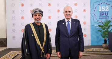 TBMM Başkanı Kurtulmuş, Umman Şura Meclisi Başkanı Al Maawali ile Görüştü