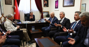 TBMM Başkanı Kurtulmuş'tan Mehmet Ali Şahin'e Taziye Ziyareti