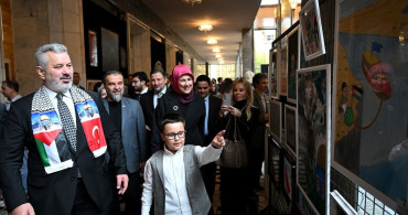 TBMM'de Gazze Temalı Sanat Sergisi Açıldı