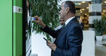 TBMM'de Sıfır Atık Projesi Kapsamında Depozito İade Makineleri Faaliyete Geçti