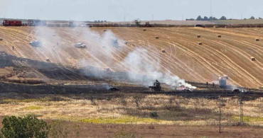 Tekirdağ'da buğday tarlasında yangın: 80 dekar alan zarar gördü