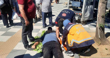Tekirdağ'da Kaldırıma Takılan Vatandaş Hastanelik Oldu