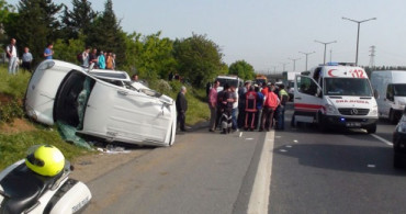 TEM Otoyolunda Zincirleme Kaza: 1 Yaralı