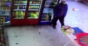 Terazi Çaldı! Kameraya Yakalandı