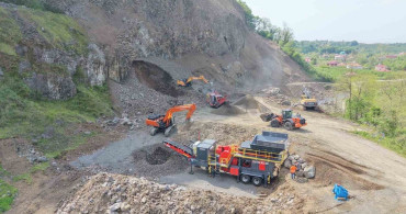 Terme'de Taş Ocağı Üretime Geçti
