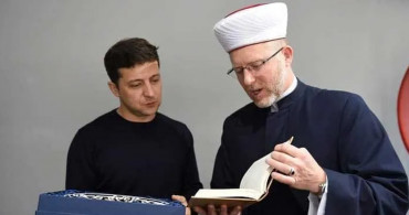 Ukrayna müftüsünden olay hareket! Cübbeyi çıkardı kamuflajı giydi: Kiev'de ön cephede savaşıyor