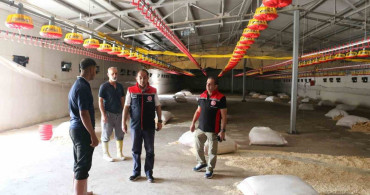 TKDK hibesiyle kurulan broiler işletmesi incelendi