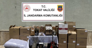 Tokat'ta kaçak tütün operasyonu: 4 gözaltı