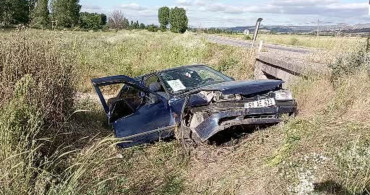 Tokat'ta otomobil şarampole uçtu: 1 ölü, 1 yaralı