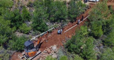 Toparlar Mahallesi'nde içme suyu kaynağı iyileştirme çalışmaları tamamlanıyor