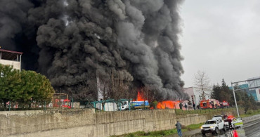Trabzon'da Fındık Fabrikasında Yangın Çıktı