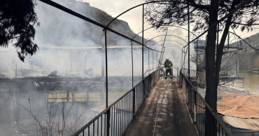 Trabzon'da Sera Gölü Restoranında Yangın