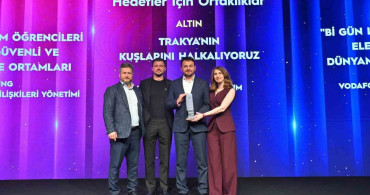 Trakya’nın kuşlarını halkalıyoruz projesine ödül
