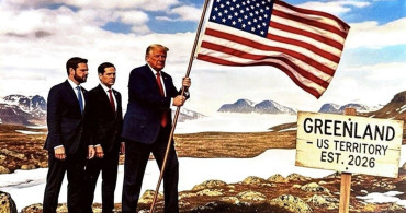 Trump’tan Grönland Şovu: Bayrak Dikti, Vergi Tehdidi Savurdu