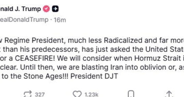 Trump'tan İran Açıklaması: Ateşkes Talebi