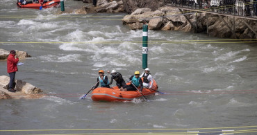 Tunceli'de Yeşilay Türkiye Rafting Şampiyonası Heyecanı