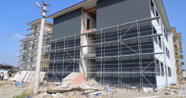 Turgut Özal Anadolu Lisesi İnşaatında İnceleme