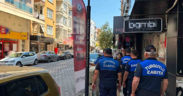 Turgutlu’da yol ve kaldırım işgallerine ortak denetim