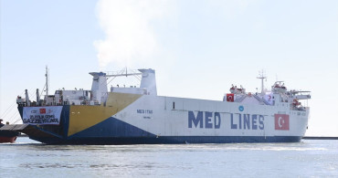 Türk Kızılay'ın 21. İyilik Gemisi Gazze'ye Uğurlandı