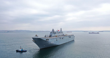 Türkiye'nin en büyük savaş gemisi TCG Anadolu'nun deniz testleri başladı!