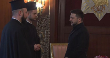 Ukrayna Başkanı Zelenskiy Fener Rum Patrikhanesi'ni Ziyaret Etti