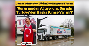 Ukrayna'da yürekleri sızlatan görüntü: Türk bayrağına sarılıp ağladı!