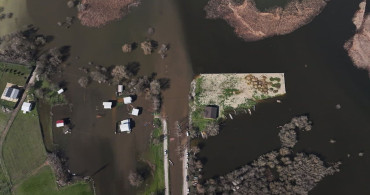 Uluabat Gölü'nde Su Seviyesi Yükseldi