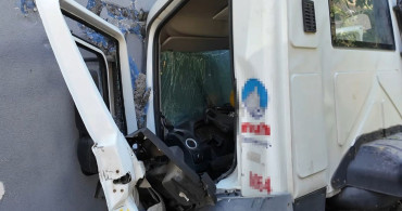 Ümraniye’de beton mikseri inşaat halindeki binaya çarptı: 1 yaralı