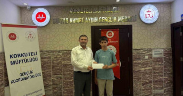 Umre ödüllü Gençlik Bilgi Yarışması’nın il birincisi Korkuteli’den