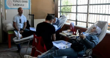 Ünye'de Veliler ve Öğretmenler Kan Vererek Umut Oldu
