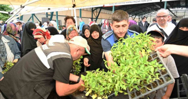 Üreten İnönü için 10 bin fide desteği