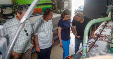 Uşak belediye başkan vekili Özkan dokumacılar sitesindeki esnafı ziyaret etti