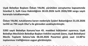 Uşak'ta Belediye Başkan Vekili Seçimi Duyuruldu