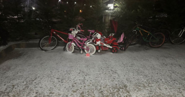 Uşak'ta Dolu Yağışı Sonrası Beyaz Manzara