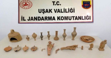 Uşak'ta Tarihi Eserler Ele Geçirildi