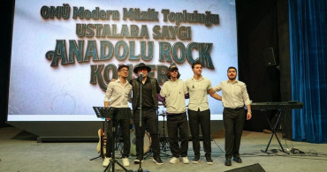 Ustalara Saygı Anadolu Rock Konseri OMÜ'de Gerçekleşti