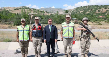 Vali Aydoğdu’dan jandarma personeline asayiş noktasında ziyaret