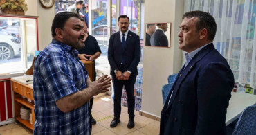 Vali Sözer, çarşı esnafını ziyaret etti