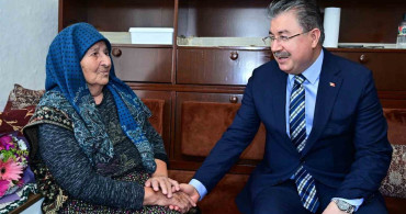 Vali Yılmaz'dan Ayşe Teyzeye Anlamlı Ziyaret