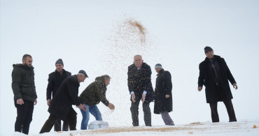Van ve Muş'ta Yaban Hayvanları İçin Yem Bırakıldı