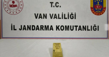 Van'da Gümrük Kaçağı Külçe Altın Ele Geçirildi