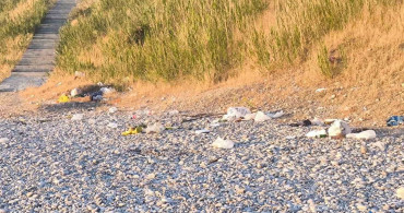 Van'da mavi bayraklı sahilde temizlik krizi