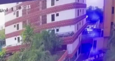 Venezuela'daki depremlerde binanın anlık çöküşü güvenlik kameralarına yansıdı