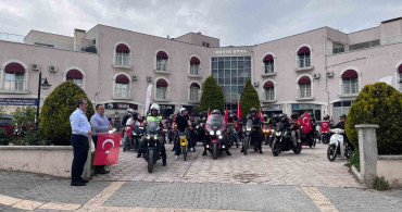 Vezirköprü'de Motosiklet Korteji Coşkuyla Gerçekleştirildi