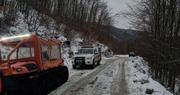 Yalova'da Kar Mahsur Kalma Olayı