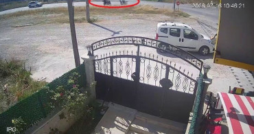 Yalova’da karı kocanın yaşamını yitirdiği motosiklet kazası güvenlik kamerasında