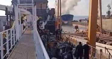 Yalova'daki tersanede kargo gemisinde patlama meydana geldi