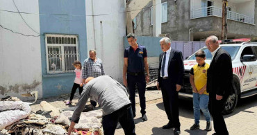Yangın Mağduru Aileye Destek Ziyareti