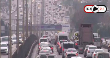 Yasağa Saatler Kala Trafik Kilitlendi, Yoğunluk Drone Görüntülendi