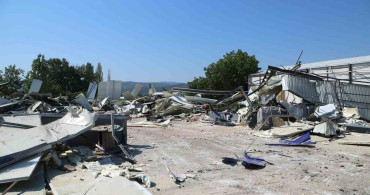 Yaylacık'ta imara aykırı iş yeri yıkıldı